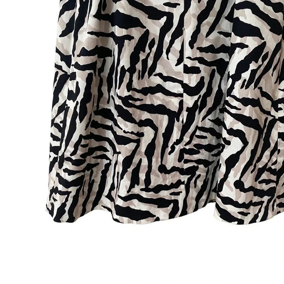 Karen Millen Zebra Print Cutout Back Dress 4 Black White Bodycon Cocktail - Picture 13 of 15